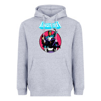 Heather Grey superhero punish her Heavyweight Hoodie - linhVisuals