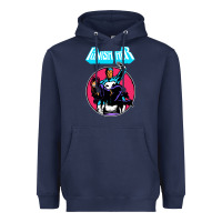 Navy superhero punish her Heavyweight Hoodie - linhVisuals