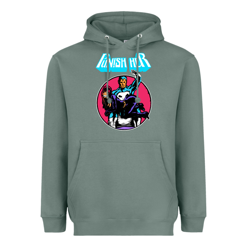 Superhero Punish Her Heavyweight Hoodie by linhVisuals | Teevron