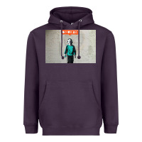 Plum banksy nobody likes me boy Heavyweight Hoodie - linhVisuals