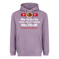 Lavender canada poutine quebec recipe french Heavyweight Hoodie - linhVisuals