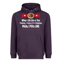 Plum canada poutine quebec recipe french Heavyweight Hoodie - linhVisuals