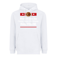 White canada poutine quebec recipe french Heavyweight Hoodie - linhVisuals