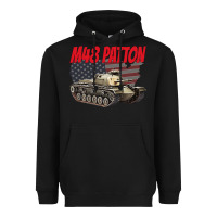 Black cold war battle tank m48 patton gamer Heavyweight Hoodie - linhVisuals