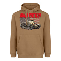 Toasted Coconut cold war battle tank m48 patton gamer Heavyweight Hoodie - linhVisuals
