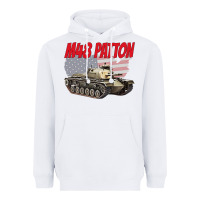 White cold war battle tank m48 patton gamer Heavyweight Hoodie - linhVisuals