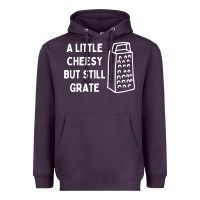 Plum Cheesy But Still Grate Funny Pun Heavyweight Hoodie - linhVisuals