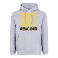Heather Grey CR7 Cristiano Rocnaldo Portugal Heavyweight Hoodie - linhVisuals