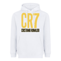 White CR7 Cristiano Rocnaldo Portugal Heavyweight Hoodie - linhVisuals
