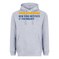 Heather Grey New York Institute of Technology Heavyweight Hoodie - linhVisuals