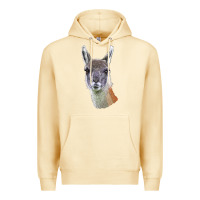 Pina Colada Guanaco Llama Head Premium Hoodie - LillyAllenDesigns