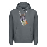 Rock Guanaco Llama Head Premium Hoodie - LillyAllenDesigns