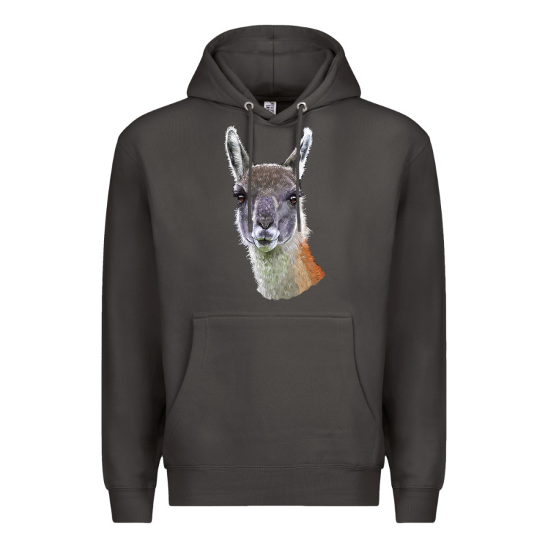 Guanaco Llama Head Premium Hoodie by LillyAllenDesigns | Teevron