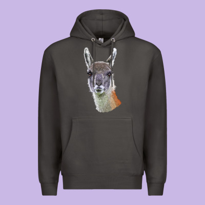 Guanaco Llama Head Premium Hoodie Designed By Lillyallendesigns