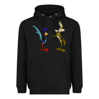Black coyote and the road runner Heavyweight Hoodie - linhVisuals
