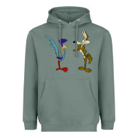 Sage coyote and the road runner Heavyweight Hoodie - linhVisuals