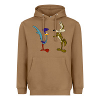 Toasted Coconut coyote and the road runner Heavyweight Hoodie - linhVisuals