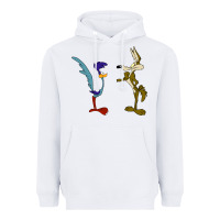 White coyote and the road runner Heavyweight Hoodie - linhVisuals