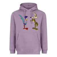 Lavender coyote and the road runner Heavyweight Hoodie - linhVisuals