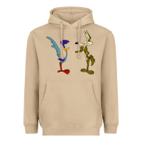 Mushroom coyote and the road runner Heavyweight Hoodie - linhVisuals