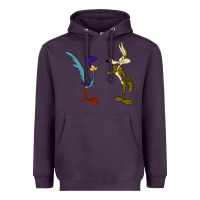 Plum coyote and the road runner Heavyweight Hoodie - linhVisuals