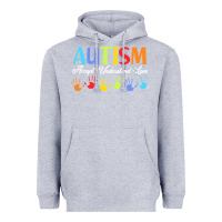 Heather Grey autism t  shirt accept understand love autism awareness t  shirt Heavyweight Hoodie - linhVisuals