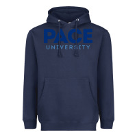 Navy Pace University Heavyweight Hoodie - linhVisuals