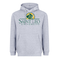 Heather Grey Saint Leo University Heavyweight Hoodie - linhVisuals