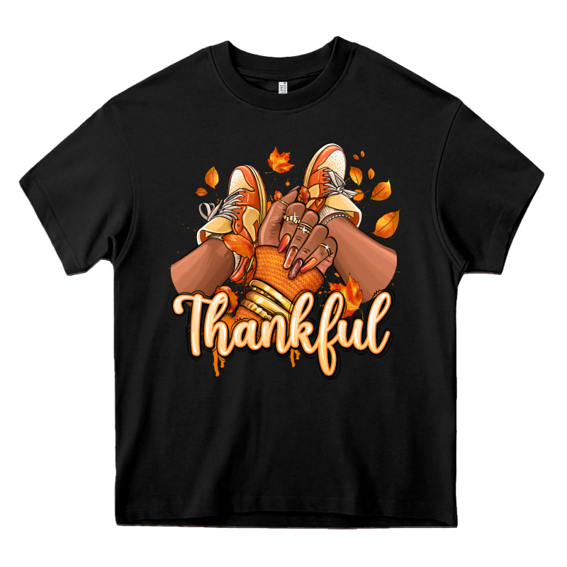 Thankful Black Girl Sneakers Heavy Core Tee by RanaPortraitStore | Teevron