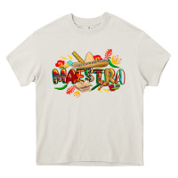 Cream cinco de mayo maestra Heavy Core Tee - CowGirlArtShop