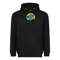 Black Saint Leo University Heavyweight Hoodie - linhVisuals