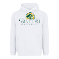 White Saint Leo University Heavyweight Hoodie - linhVisuals