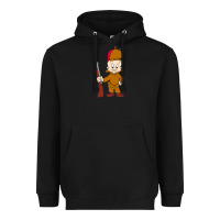 Black elmer fudd Heavyweight Hoodie - linhVisuals
