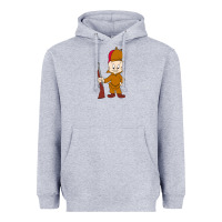 Heather Grey elmer fudd Heavyweight Hoodie - linhVisuals