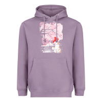 Lavender japan t  shirt sakura cat t  shirt Heavyweight Hoodie - linhVisuals