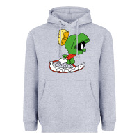 Heather Grey marvin the martian Heavyweight Hoodie - linhVisuals