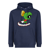 Navy marvin the martian Heavyweight Hoodie - linhVisuals