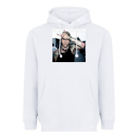White Mgk Heavyweight Hoodie - linhVisuals