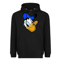 Black donal duck Heavyweight Hoodie - linhVisuals