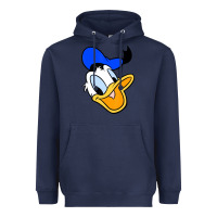 Navy donal duck Heavyweight Hoodie - linhVisuals