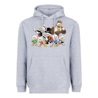 Heather Grey happy amazing ducktales Heavyweight Hoodie - linhVisuals