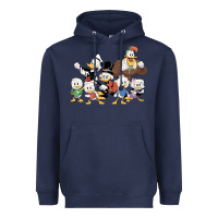 Navy happy amazing ducktales Heavyweight Hoodie - linhVisuals