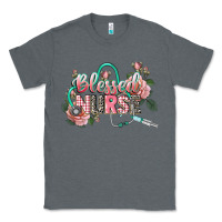 Charcoal Heather blessed nurse Classic Tee - CowGirlArtShop