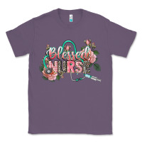 Lavender blessed nurse Classic Tee - CowGirlArtShop