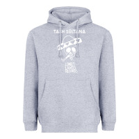 Heather Grey tash sultana müsïc Heavyweight Hoodie - linhVisuals