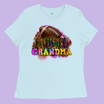 Football Grandma Ladies Tee Designed By Oliviacreatesart