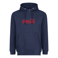 Navy cola coke Heavyweight Hoodie - linhVisuals