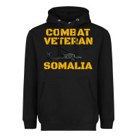 Black combat veteran mogadishu somalia Heavyweight Hoodie - linhVisuals