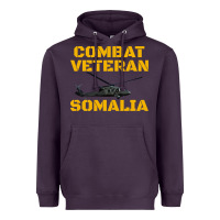 Plum combat veteran mogadishu somalia Heavyweight Hoodie - linhVisuals