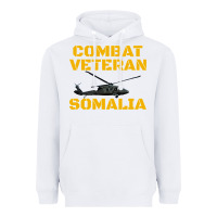 White combat veteran mogadishu somalia Heavyweight Hoodie - linhVisuals